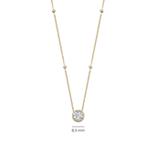 Round Zirconia Necklace