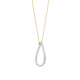 Classic Soft Oval Necklace Gold Vermeil