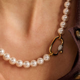 Pearl Necklace with chain