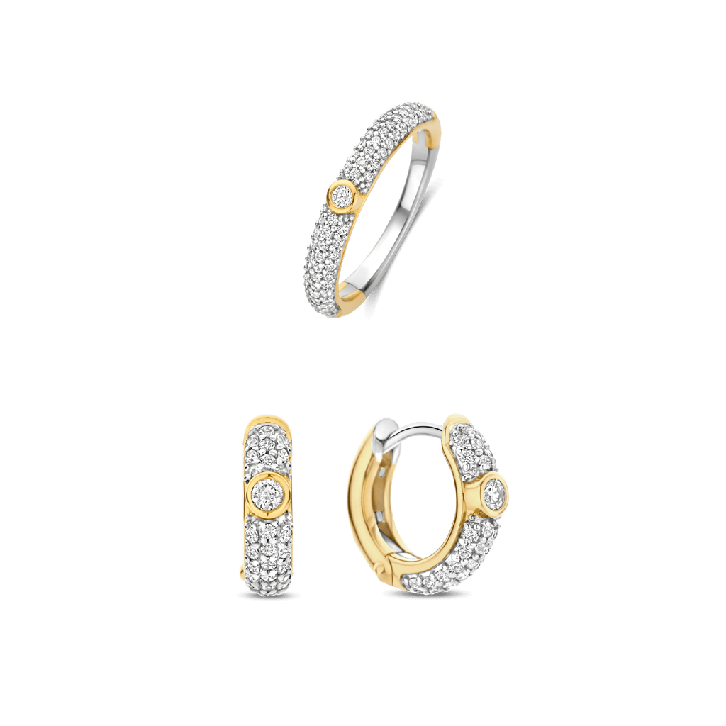 TI SENTO Zirkonia Set - Earrings and Ring