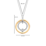 Zirconia Circle Necklace with pendant