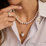 Zirconia Heart Necklace with pendant