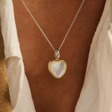 Pearl Heart Necklace with pendant