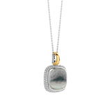 Zirconia Cushion Necklace with pendant