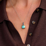 Turqoise Cushion Necklace with pendant