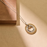 Structure Circle Necklace with pendant