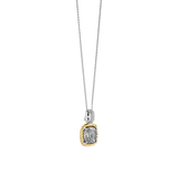 Grey Zirconia Cushion Necklace with pendant