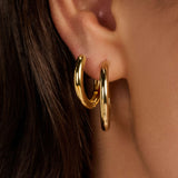 Classic Gold Vermeil Large Hoops 20mm