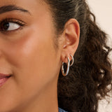 Classic Oversized Hoops Silver 30mm