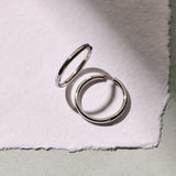Classic Oversized Hoops Silver 30mm
