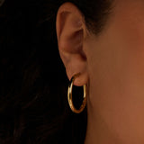 Classic Oversized Hoops Gold 30mm