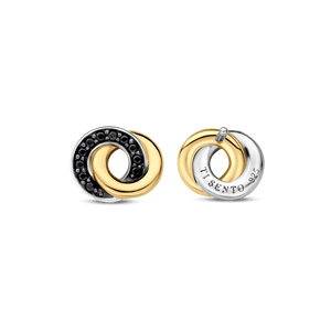 925 sterling silver pandora interlinked circles earrings