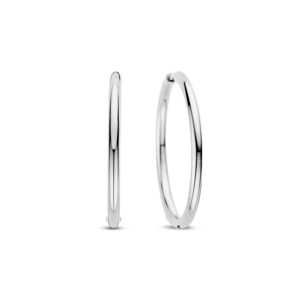 Classic Oversized Hoops Silver 35mm – TI SENTO