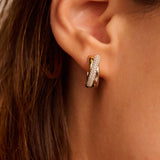 Zirconia Crossover Hoops