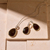 Drop Earrings with Luxury stone