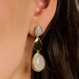 Drop Earrings with Luxury stone