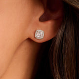 Classic Square Zirconia Earstuds