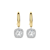 Classic Square Zirconia Hoops
