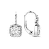 Classic Square Zirconia Hoops