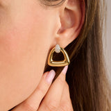 Vintage Open Triangle Earrings