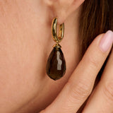 Drop Earrings with Luxury stone