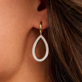 Classic Soft Oval Zirconia Hoops