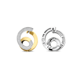 Sculptural Twisted Zirconia Earrings