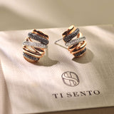 Honeycomb Crossover Earrings