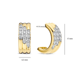 Stardust Zirconia Layered Earrings