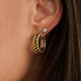 Classic Round Zirconia Earstuds