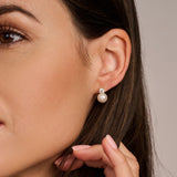 Zirconia Pearl Earrings