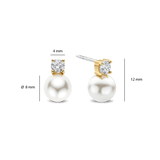 Zirconia Pearl Earrings
