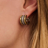 Gold Structure Hoops