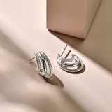 Zirconia Structure Earrings