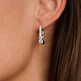 Oval Zirconia Hoops