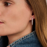 Long Zirconia Earrings 23,5mm