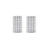 Stardust Zirconia Half Hoop Earrings