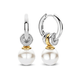 Pearl Charm Hoops