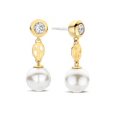 Icon Zirconia Pearl Earrings