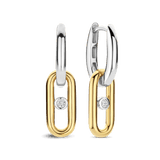 Open Link Hoops with Round Zirconia