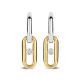 Open Link Hoops with Round Zirconia