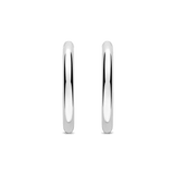 Classic Silver Oversized Hoops 25mm