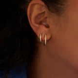 Tennis Small Hoops 14mm