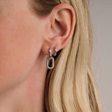 Signature Ribbed Chain Hoops