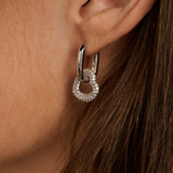 Zirconia Heart Earrings