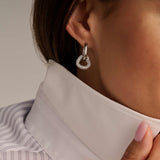 Zirconia Heart Earrings