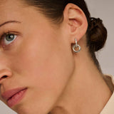 Zirconia Crossover Circle Hoops