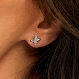 Zirconia Cross Earrings