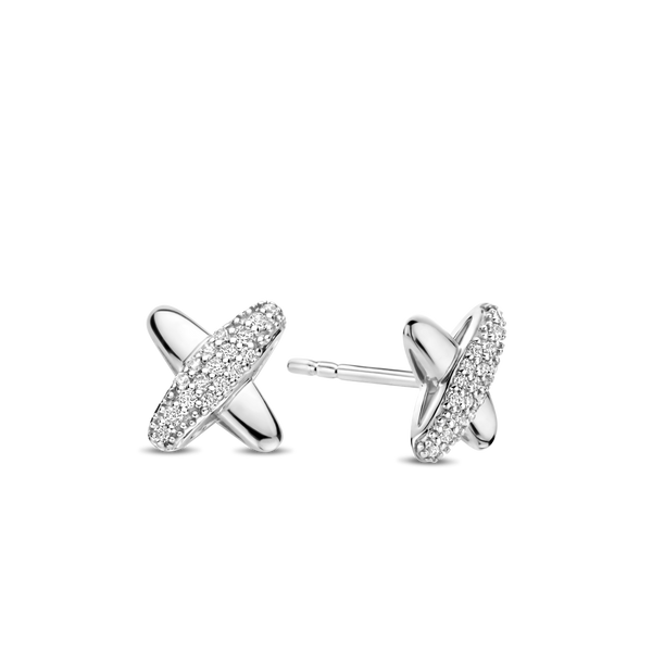 Zirconia Cross Earrings – TI SENTO