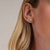 Zirconia Cushion Earrings
